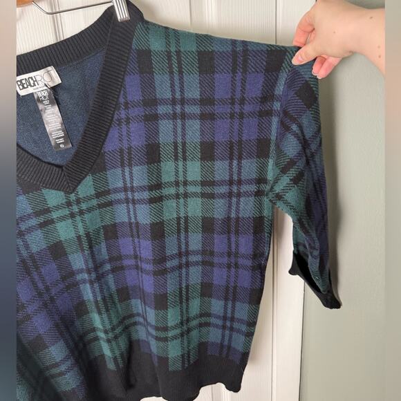 Beach Riot Joey Sweater Wintergreen Plaid XL - Picture 5 of 9